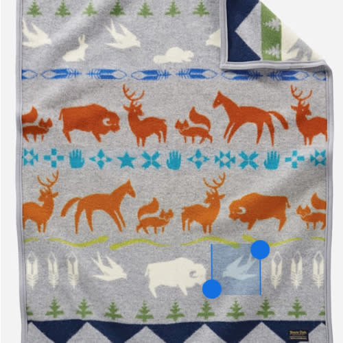 SHARED PATHS CRIB BLANKET