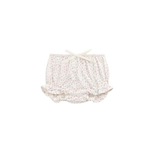 Organic Cotton Frill Bloomer - Posy Garden Pink 3-6m