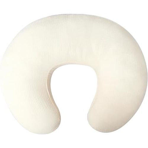 Owlowla Muslin Nursing Pillow Cover,Soft Cotton Nursing Cover Fits Breastfeeding Pillow for Baby Boy Girl(Cream)