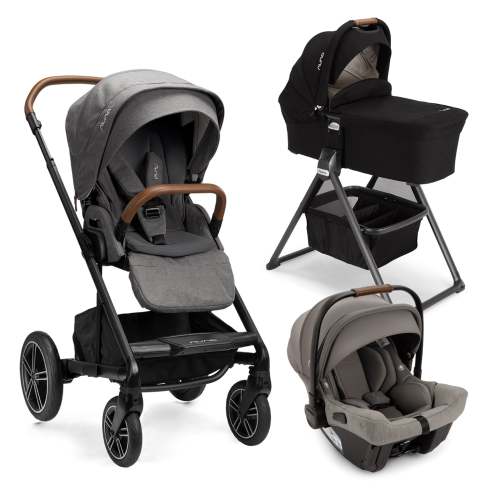 Nuna MIXX Next + PIPA Urbn + Bassinet + Stand Travel System in Granite – Bambi Baby