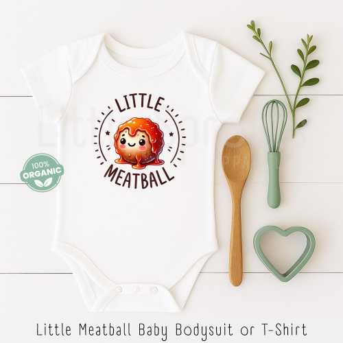 Little Meatball Onesie® | Spaghetti and Meatballs Onesie® | Italian Baby Onesie® | Italian Baby Gift