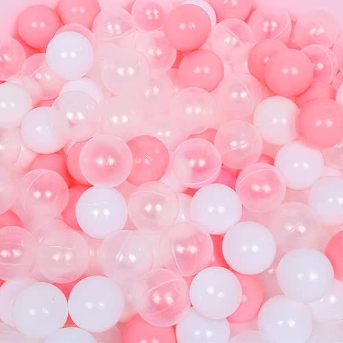 TRENDBOX Ball Pit Balls 100 - Macaron Colors Pit Balls Non-Toxic Free BPA Soft Plastic Balls for Ball Pit Play Tent Baby Playhouse Pool Birthday Party Decoration