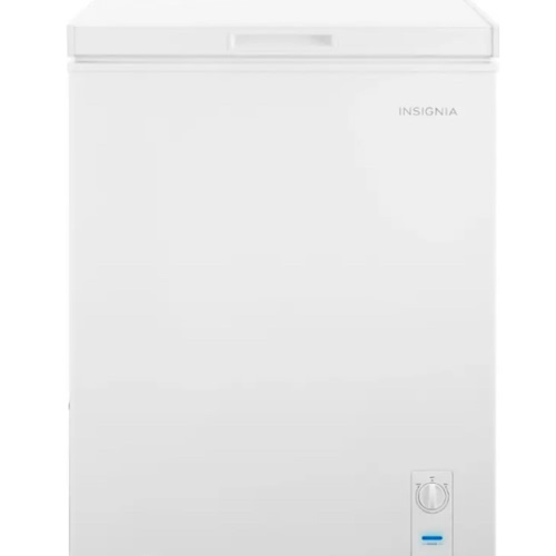 Insignia™ - 5.0 Cu. Ft. Garage Ready-Chest Freezer - White