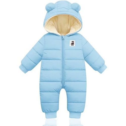 XMWEALTHY Baby Clothes Newborn Boy Girl Snowsuit Winter Coats Infant Jumpsuit Bodysuits Registry Essentials Stuff Gift