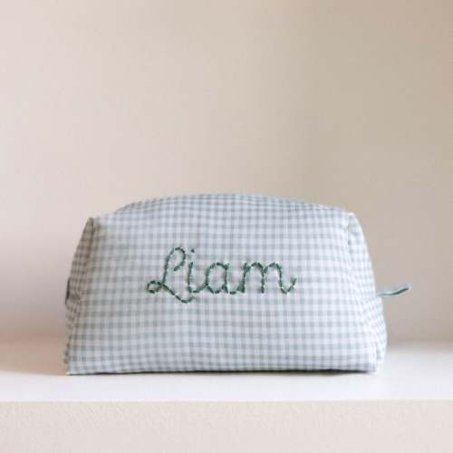 Toiletry bag - Vichy Green thread