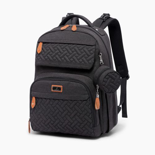 Babbleroo Travel Diaper Bag Backpack - Black
