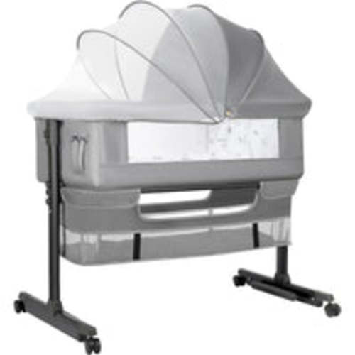 Foldable Portable Baby Bassinet Bedside Crib with Adjustable Height