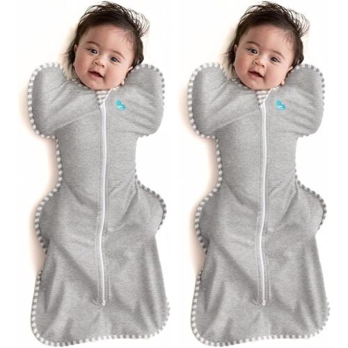 Love to Dream Swaddle UP, Sleep Sack 0-3 Months, Self-Soothing, Improves Sleep, Secure Fit Helps Calm Startle Reflex, Baby Essentials Must Haves Newborn, 1.0 TOG, 8-13 lbs, Oatmeal