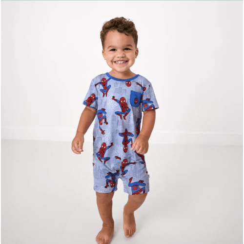 Spidey Sense Pocket Shorty Romper | Little Sleepies