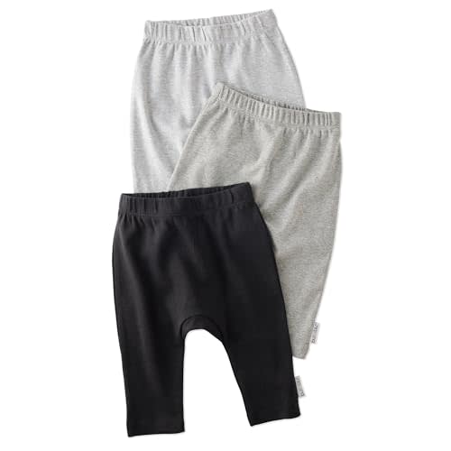Butterblu Harlowe 3-Pack Pants 100% Organic Cotton Set | GOTS Certified Organic Cotton Pants Set for Baby Boys, Girls, Soft, Machine Washable, Made to Match Colors