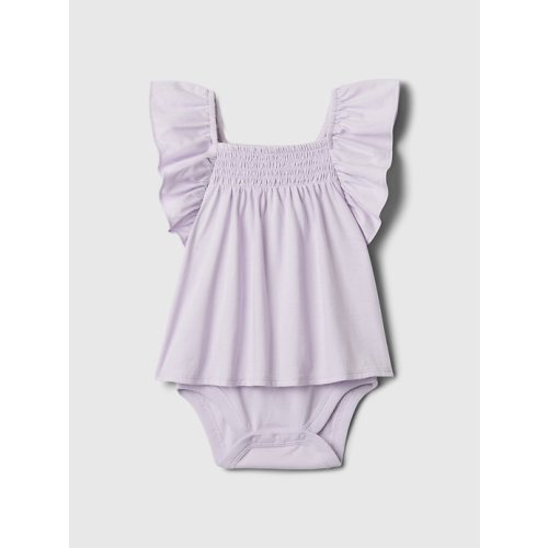 Baby Flutter Bubble One-Piece in orchid petal