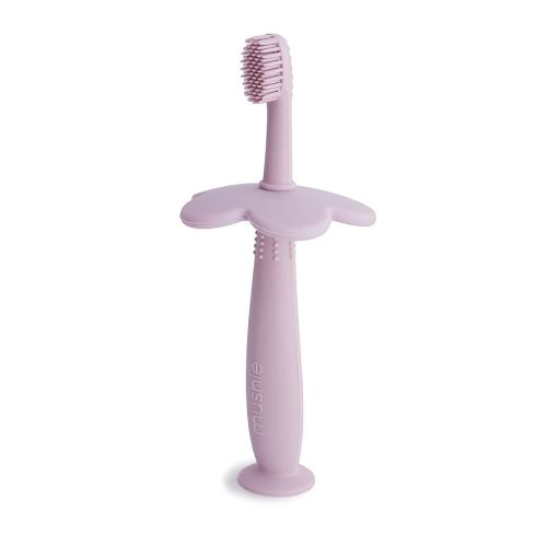mushie Flower Training Toothbrush (Soft Lilac)