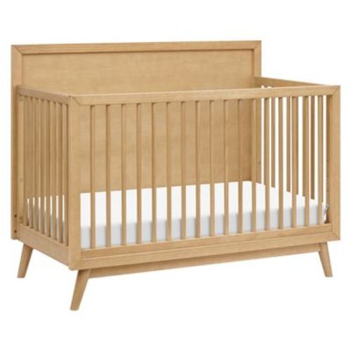 Babyletto Palma Mid-Century 4-in-1 Convertible Crib with Toddler Bed Conversion Kit