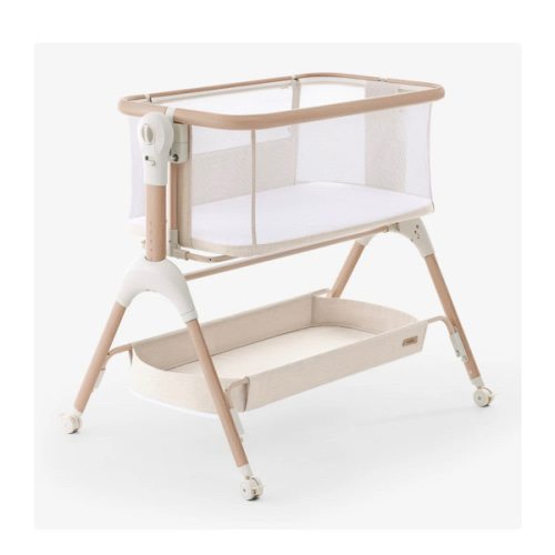 HARPPA Cuddly Signature | 3-in-1 Rocking Baby Bassinet & Bedside Sleeper with Anti-Reflux Mattress for Newborns | Attaches to Bed, Adjustable Height, Tool-Free Setup, Portable Wheels, CPSC Certified, Gentle Rocking Motion | Ideal for Infants, Safe Co-Slee