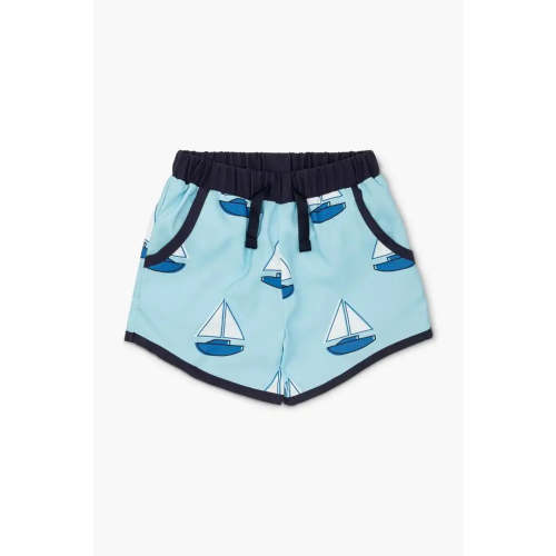 Monica + Andy Pocket Swim Trunks set sail 9-12 months