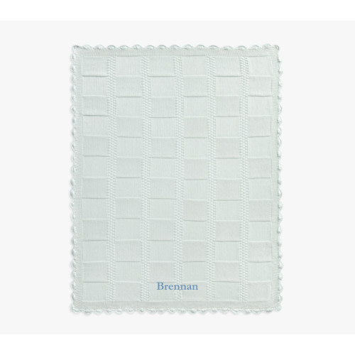 Patchwork Organic Cotton Knit Baby Blanket