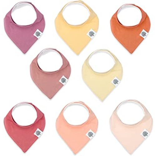 Parker Baby Bandana Drool Bibs 8 Pack Baby Bibs for Boys, Girls, Unisex - Soft & Stylish Teething Bibs for Babies