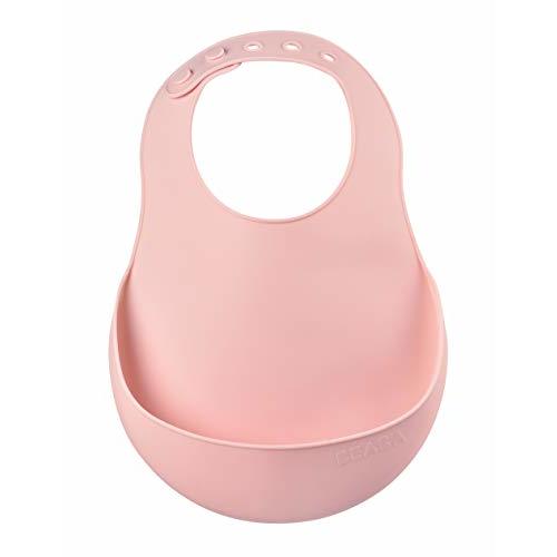Beaba Silicone Baby Bib, Made with Soft Supple Silicone, Baby Bibs with Baby Food Catcher, Baby Essentials for Baby Feeding