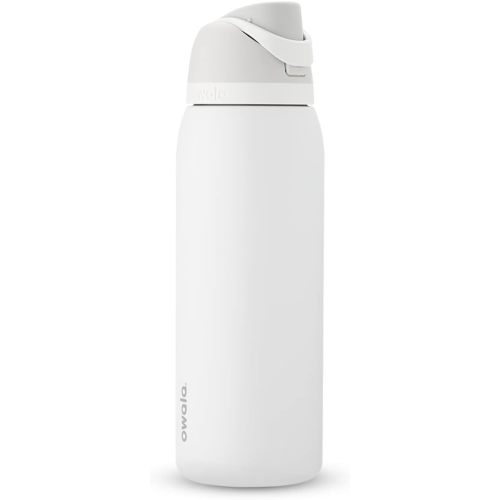 Owala FreeSip Insulated Stainless Steel Water Bottle with Straw, BPA-Free Sports Water Bottle, Great for Travel, 40 Oz, Shy Marshmallow