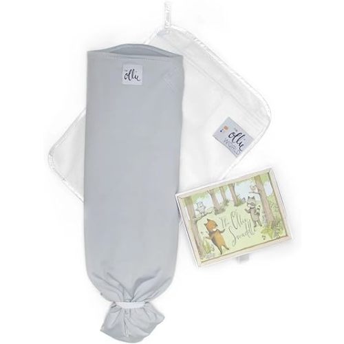 The Ollie Swaddle – Sleep Swaddle for Babies | Breathable, Moisture-Wicking Fabric to Prevent Overheating | Soft, Adjustable Fit | Ideal for Newborns & Infants (Stone)