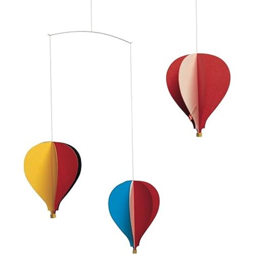 Balloon 3 Hanging Nursery Mobile - 18 Inches - High Quality - Handmade in Denmark by Flensted