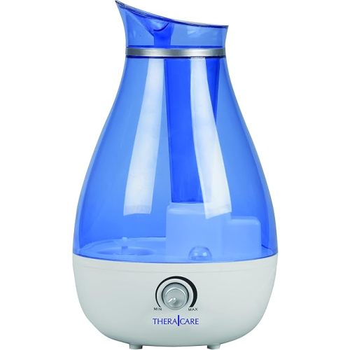Thera|Care Cool Mist Ultrasonic Humidifier | For Medium Size Rooms | No Filter Required Blue