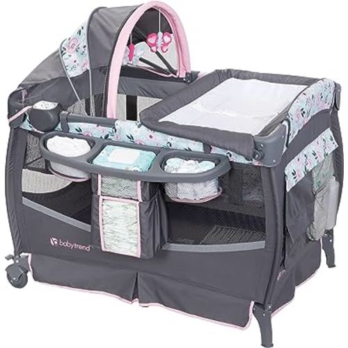 Baby Trend Deluxe II Nursery Center® Playard, Primrose