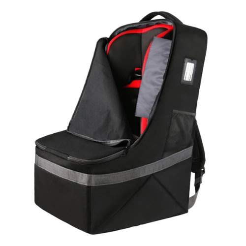 YOREPEK Padded Car Seat Travel Bag Backpack for Airplane, Heavy Duty Car Seat Bags for Air Travel, Carseat Cover for Airplane Travel with Shoulder Strap, Car Seats Carrier for Airport, Black