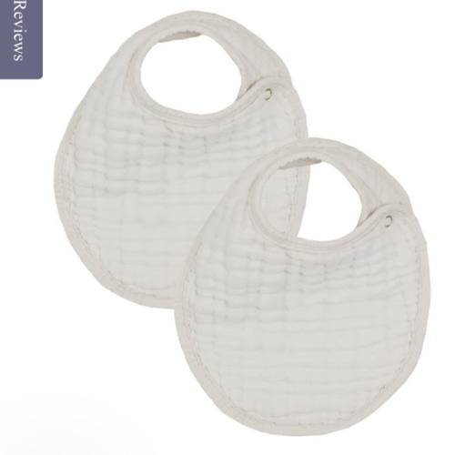 Cloud Muslin™ Bib 2 Pack - Grey – Lou Lou & Company