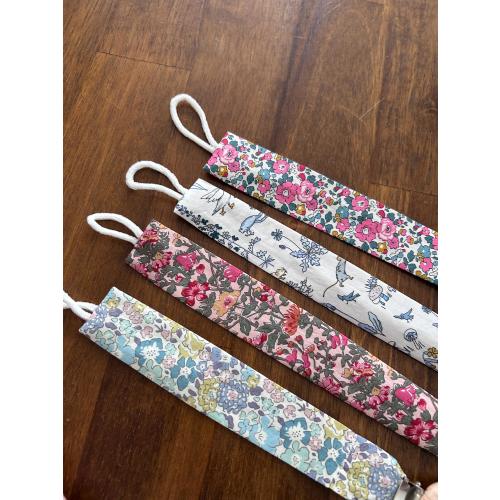 Liberty Fabric Dummy Clip, Pacifier Clip. Soother Clip. Baby Gift