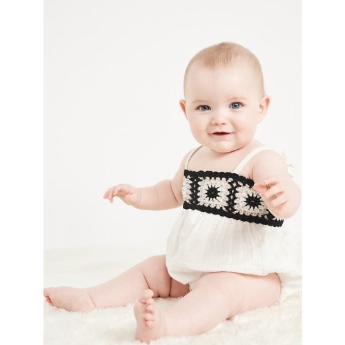 Sleeveless Double-Weave One-Piece Romper for Baby | Old Navy