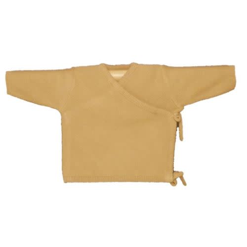 Tan Wrap Jacket for Baby | 100% Organic Cotton