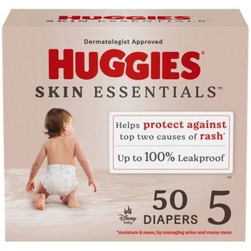 Huggies Skin Essentials Diapers Super Pack, Size: 5