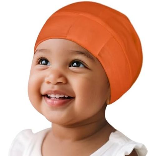Fittia Baby Bonnet for 0-6 Months, Silky Satin Bonnet for Sleeping, Smooth for No Frizzy Hair, Adjustable for Non-Slip