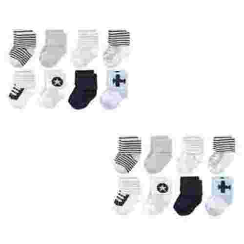 Luvable Friends Infant Boy Newborn and Baby Terry Socks, Airplane 16-Piece, 0-6 Months