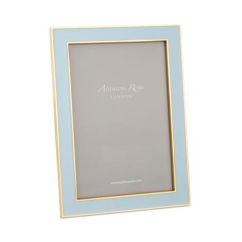 Powder Blue Enamel Picture Frame, 5" x 7"