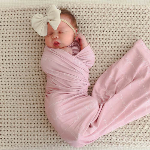 Personalized Baby Name Swaddle Blanket | Dusty Hues