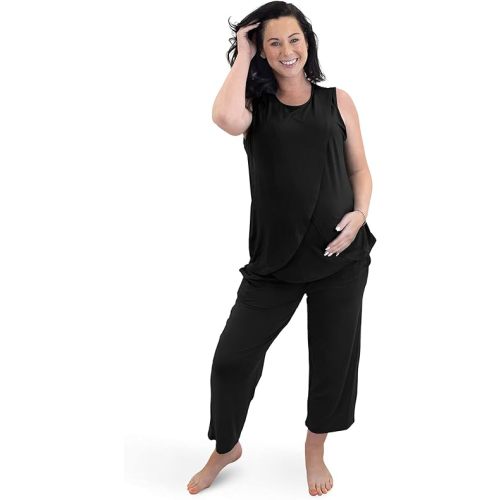 Kindred Bravely Tulip Hem Maternity & Nursing Pajamas | Tank Top Nursing Pajama Set for Women at Amazon Women’s Clothing store