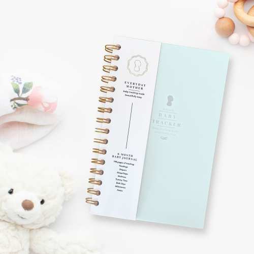 Baby Care Log Book, Daily Newborn Tracker - BLUE Cover | Breastfeed and Pump Tracking | Parenting Must-Have | The Everyday Mother