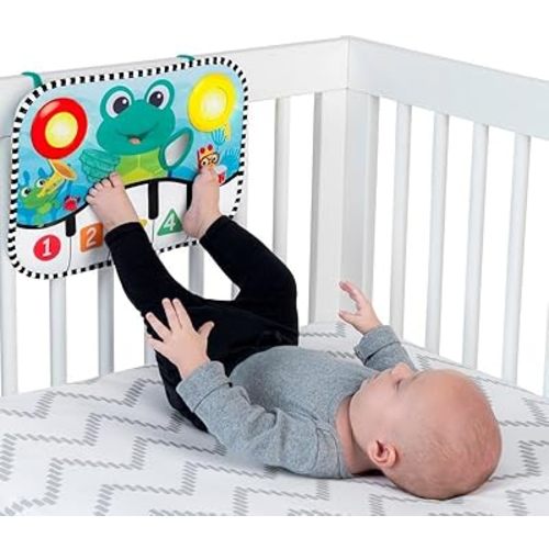 Baby Einstein Ocean Explorers Neptune's Kick & Explore Musical Kick Pad & Crib Toy, Tummy Time Mat, Learning Toy, for Ages 0 Months and up