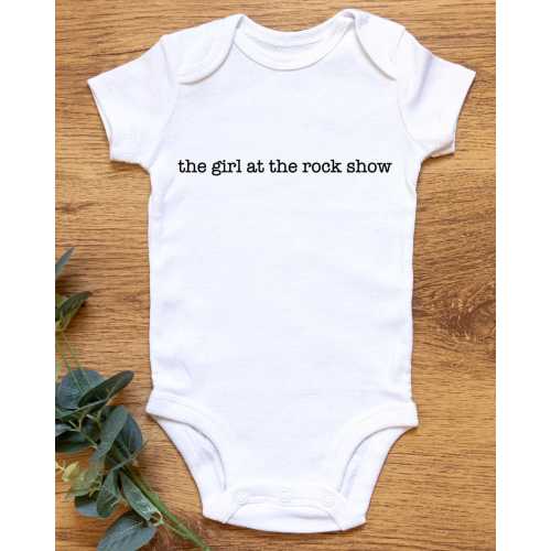 Girl at the Rock Show Baby Onesie