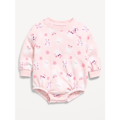 Long-Sleeve Fleece One-Piece Romper for Baby | Old Navy