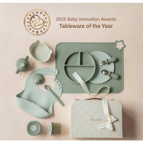 First Bites Gift Set (Sage/Mint) | Moonkie