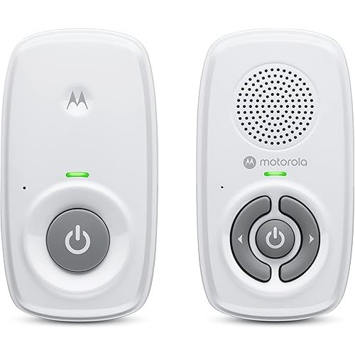 Motorola Nursery AM21 Audio Baby Monitor - 1000ft Range, Secure & Private Connection, High-Sensitivity Mic, Volume Control, Portable Parent Unit (Outlet or AAA Battery Powered (NOT Included))