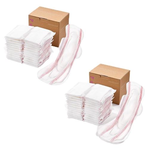 Premium Postpartum Pads with Wings, Large Maximum Absorbency Postpartum Maternity Pads Ultra Soft Heavy Flow Secure Leak Protection After Birth, 48 Ct
