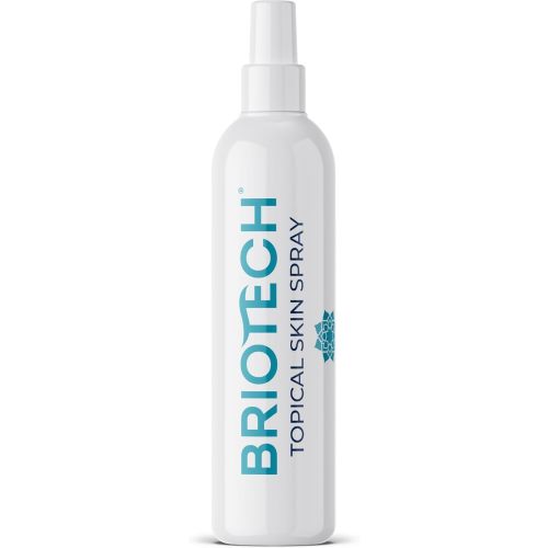 BRIOTECH Topical Skin Spray, Hypochlorous Acid Spray for Body & Face, Eyelid Cleanser, HOCl Facial Mist, Support Against Irritation, Calm Redness, Soothe Foot & Scalp, Stocking Stuffer, 8 fl oz, 1 ct