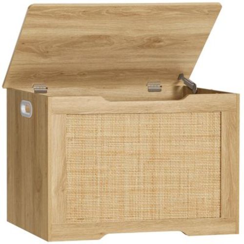 Usikey 29.5" Storage Chest, Rattan Storage Bench With Storage