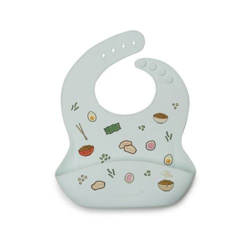 Loulou Lollipop Printed Silicone Bib - Ramen