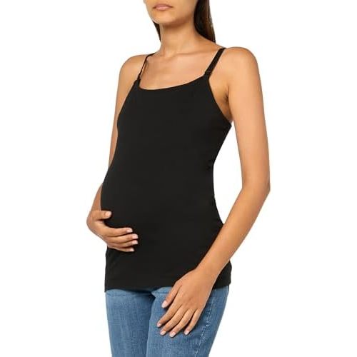 Motherhood Maternity Women's Clip Down Nursing Tank Top Cami for Breastfeeding Xs-3x Available in 1 & 2 Packs