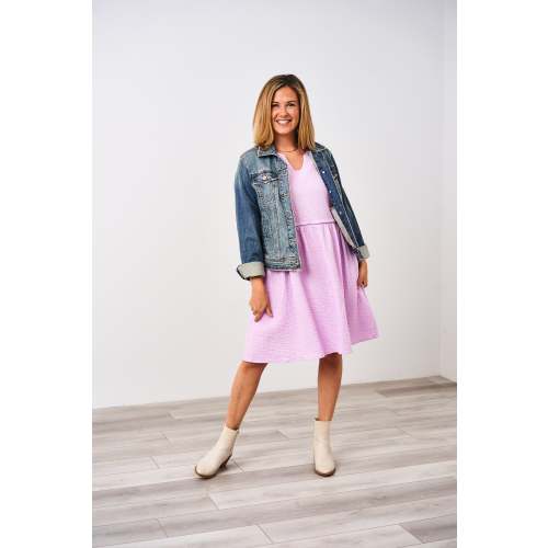 Latched Mama Coastline Cotton Zip Nursing Dress